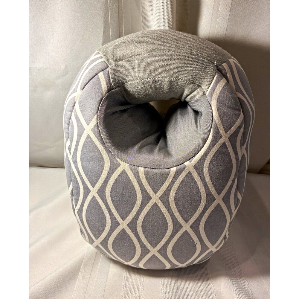 Itsy Ritsy Gray Neck Travel Pillow, Bead Padding Bead Filled